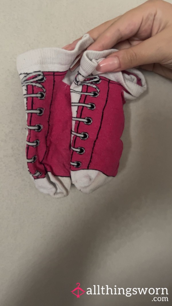 Ugly Pink Smelly Socks Custom Wear👃🏻😳