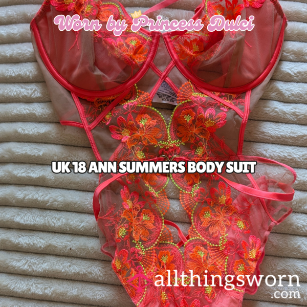 UK 18 Ann Summers Bodysuit - Well Worn And Well Loved.