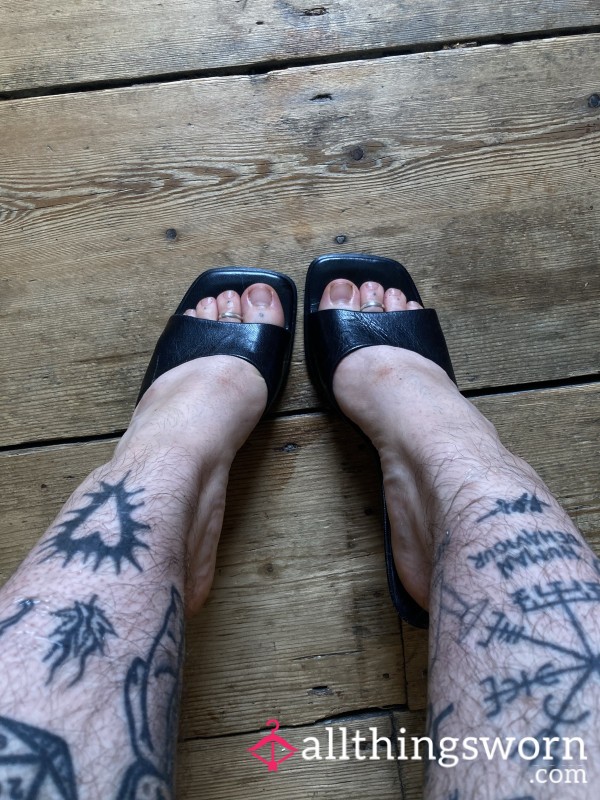 UK Size 4 Well Worn Wedge Heels