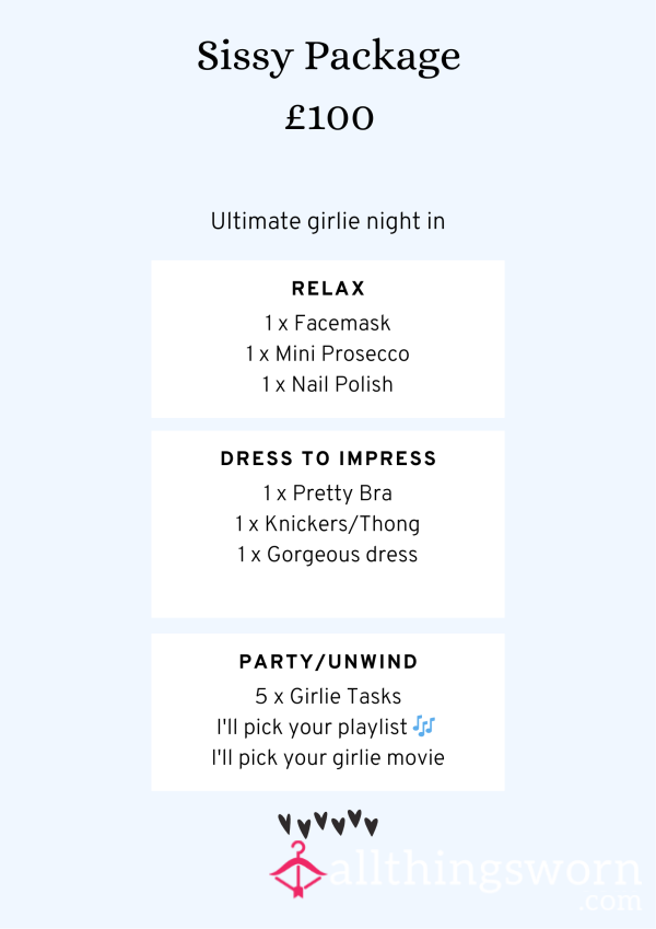 Ultimate Girls Night In - Sissy Package 💅💕