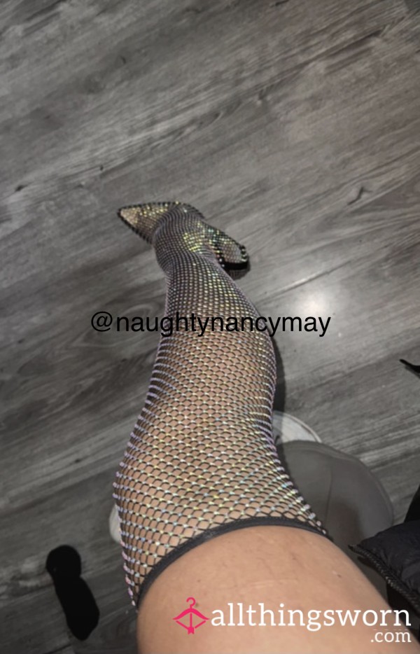Ultimate Sl*t Sissy Diamanté Mesh Net Boots ✨✨