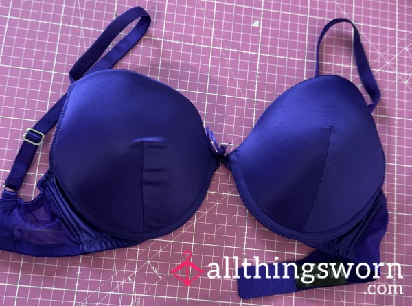 ✨ Ultimo Purple Satin Bra – 34DD ✨