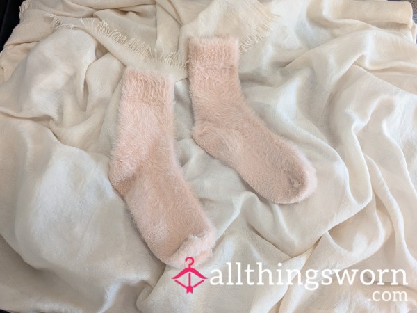 Pink Fuzzy Socks