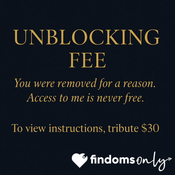 Unblocking Fee- Read Before Purchase
