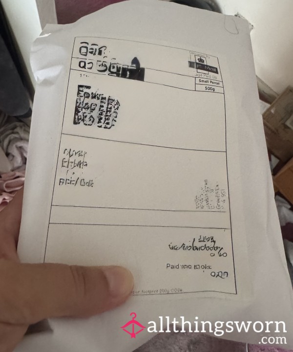 Unclaimed Parcel With Bra, Panty And Thong