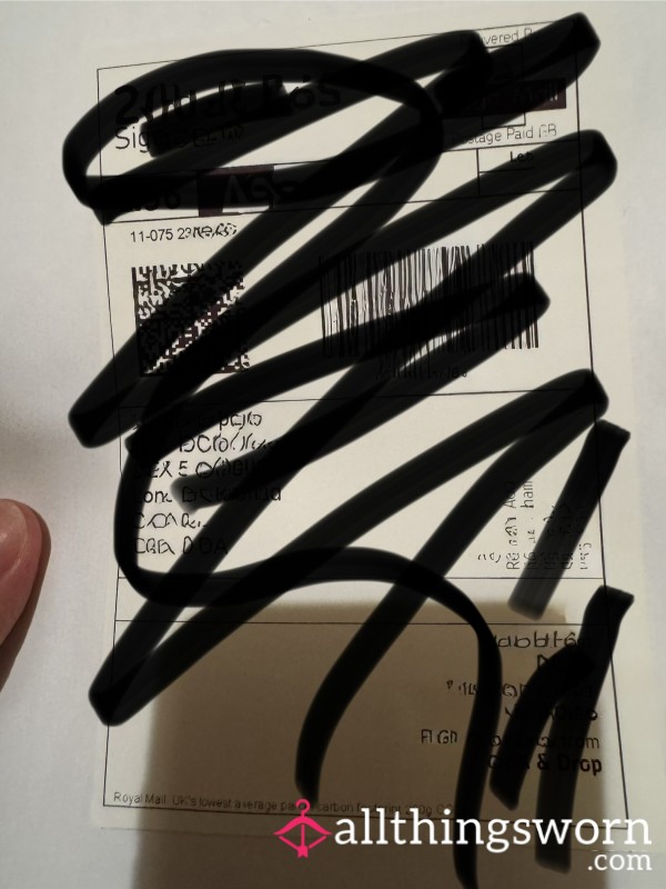 Uncollected Parcel Contains 3 Panties