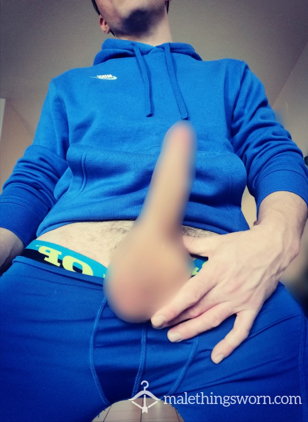 Thick D*ck And Balls In My Blue Briefs.