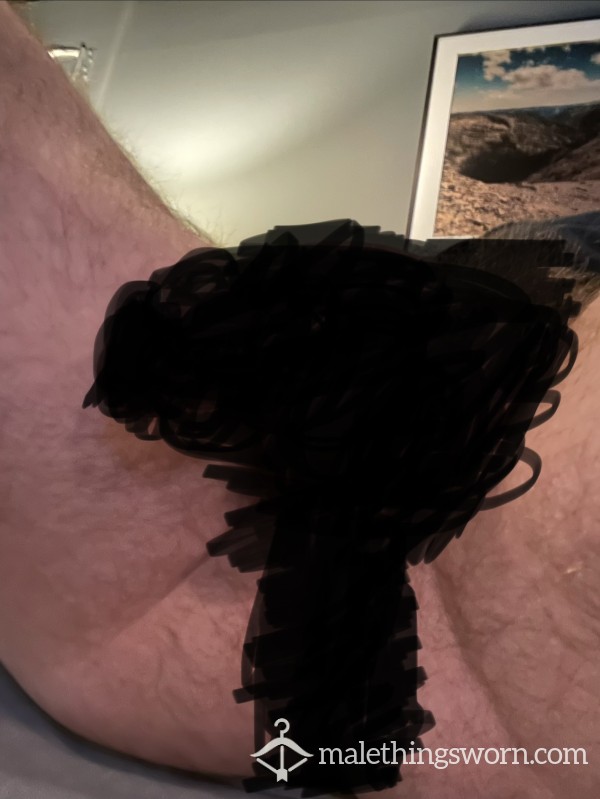 Uncut C*ck & Balls Resting Over Inner Bu*t Cheeks