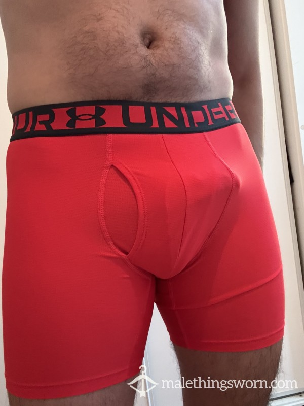 Under Armour Briefs, Red - Medium