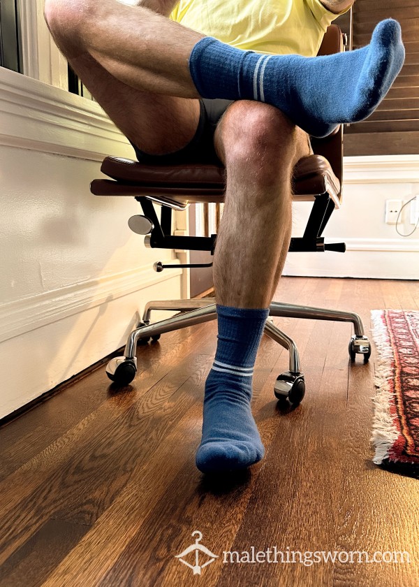 Under Armour Crew Socks - Sea Blue Double Stripe
