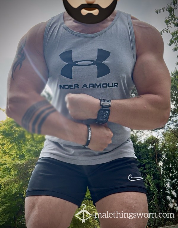 UNDER ARMOUR UA MUSCLE 💪🏽 VEST SKUNKED 💪🏽😜💧💧👌🏽 #FLEXFRIDAY 💪🏽👍🏽