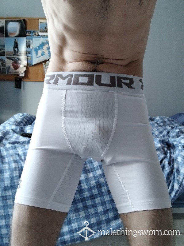 Under Armour White Boxers With Mesh Size S