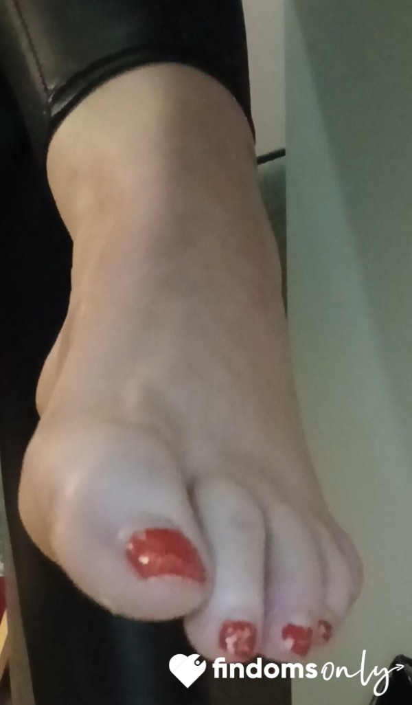 Under Desk Bare Feet