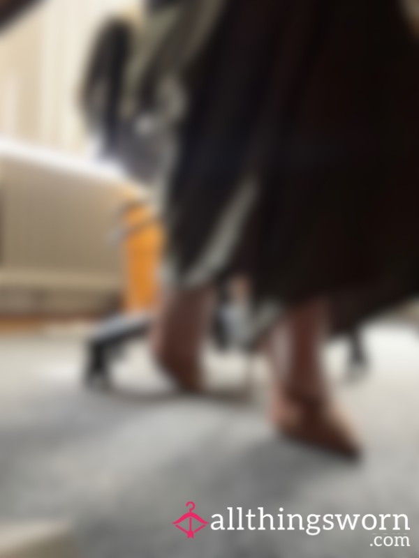 Under Desk With My Heels