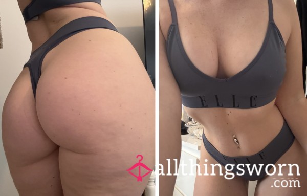 Underwear Set Thong & Bra Worn For 2 Days