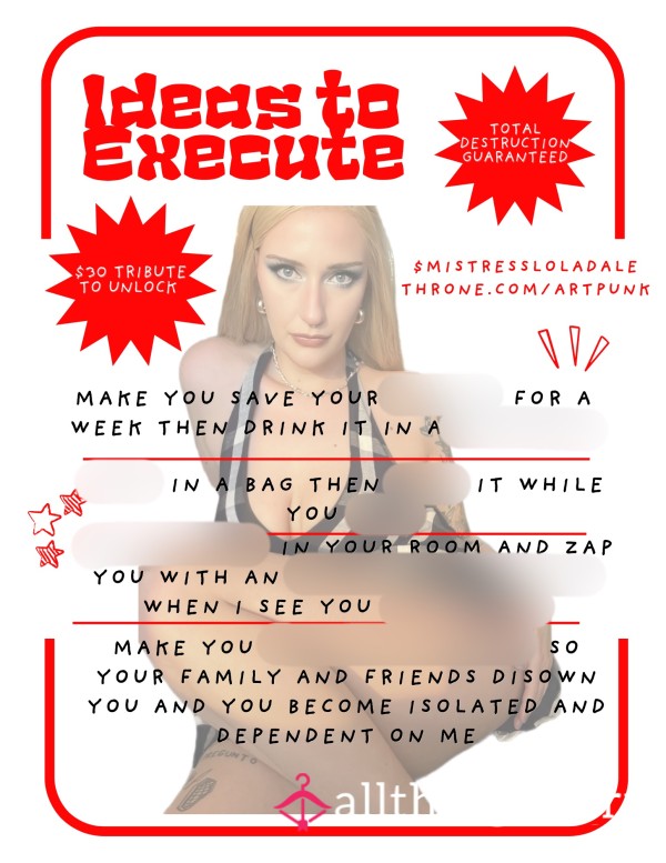 Unlock My Twisted Tasks And Complete Them 😈