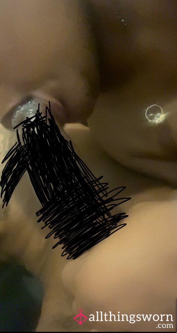 Up Close Video Of Me Sp*tting And Gagging While I Fit His D*ck In My Mouth
