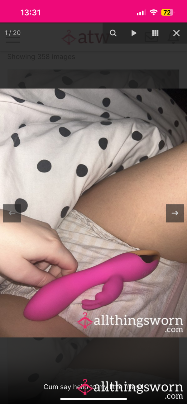 Up Close Video Of My Pu**y. Playing With My Pink Di**o. Imagining It’s You F**king Me