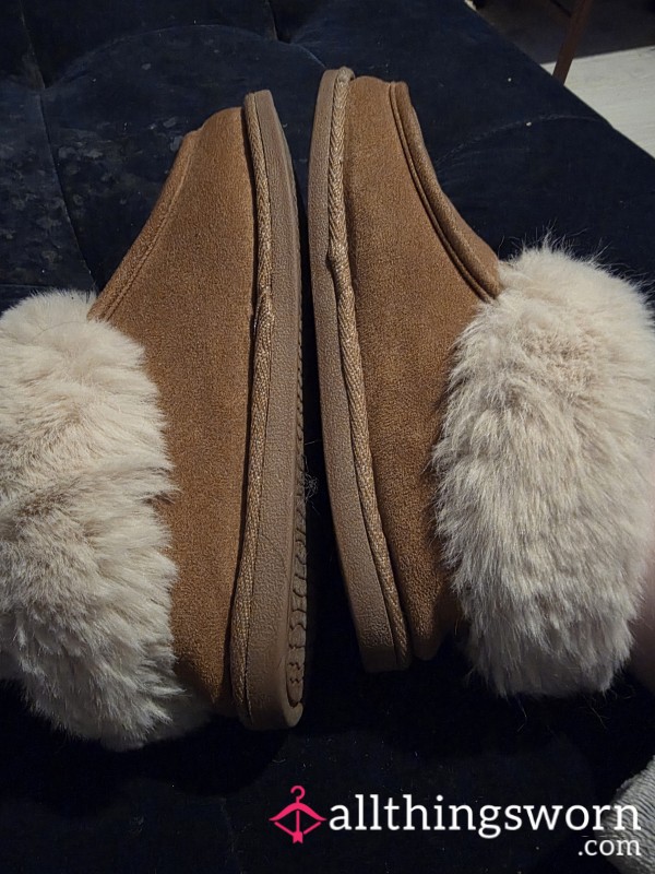 Up Close With My Feet And Slippers 😈💦