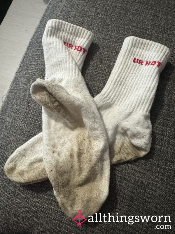 Ur Hot Worn White Socks.