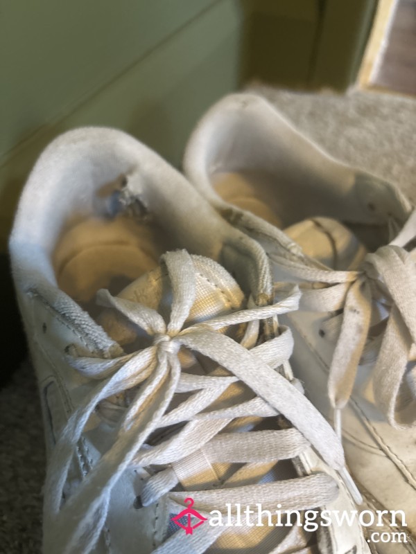 Battered Leopard Print Puma Trainers