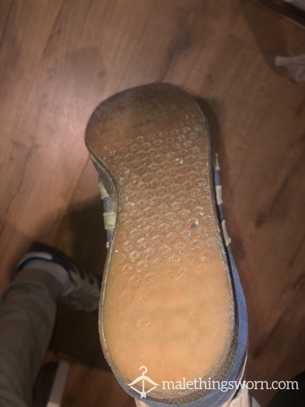 Used Adidas Blue Trainers Size 10