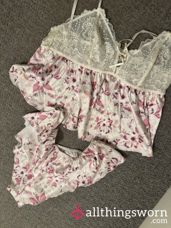 Used Size 12 Silky S**y French Knickers & Matching S**y Lace Bra