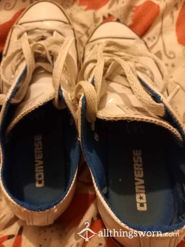 USED All Star White Converse