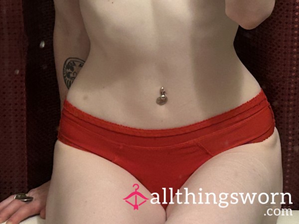 Used And Abused Red Panties