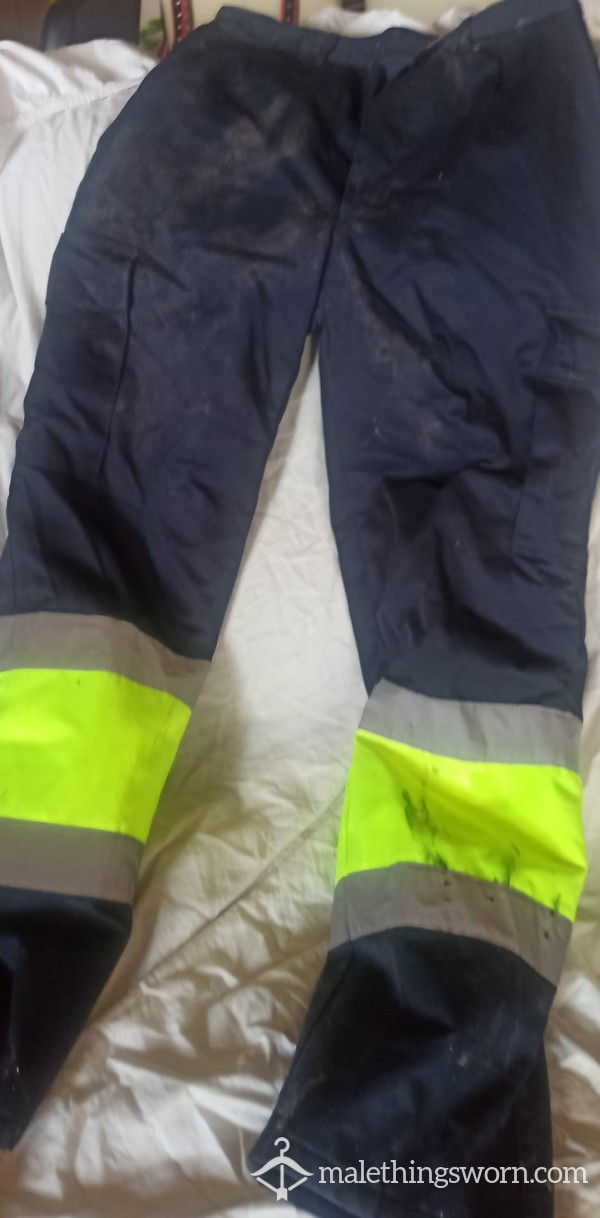 Used And Dirty Hi-vi Winter Pants