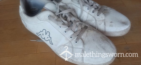 Used And Dirty Kappa White Sneakers