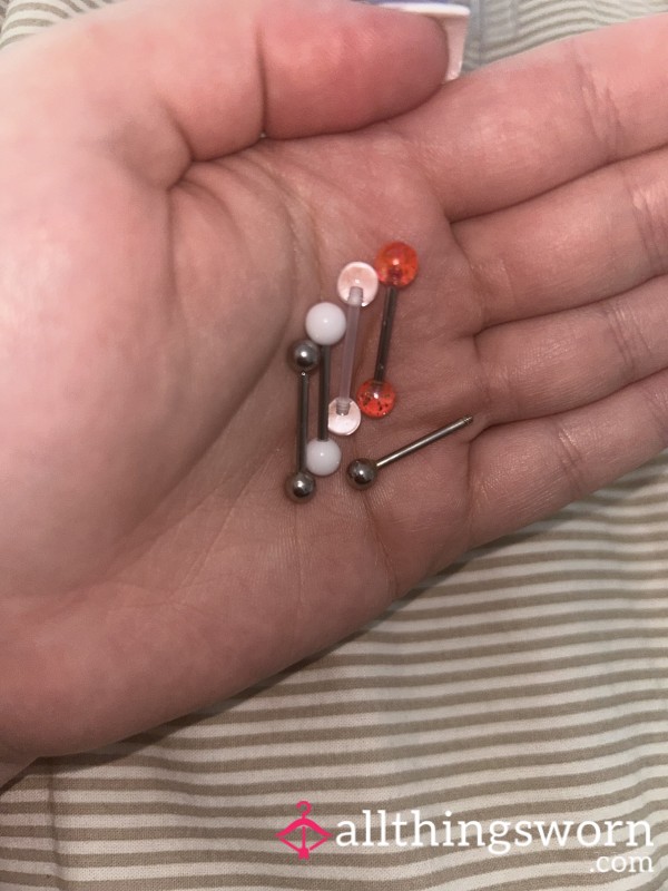 Used And Worn Nipple Bars
