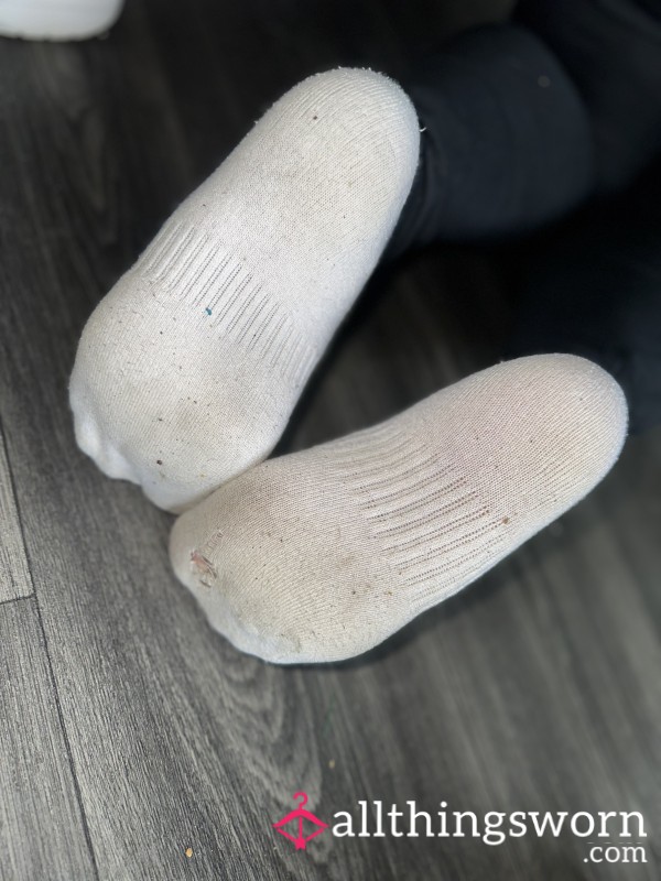 Used Ankle White Socks, Worn Purely For Your Pleasure;)