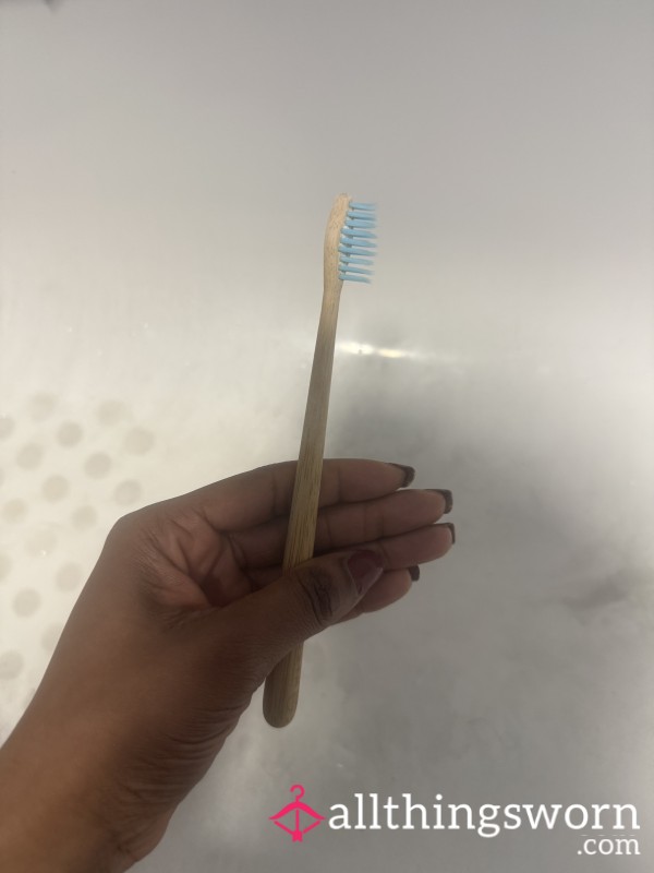 Used Bamboo Toothbrush