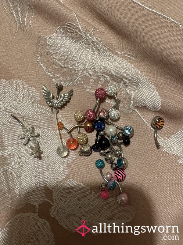Used Belly Bu*ton Piercing Bars