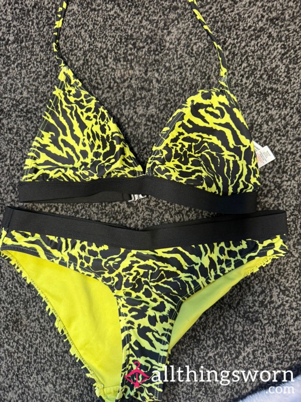 Used Bikini Yellow/black Sz 10