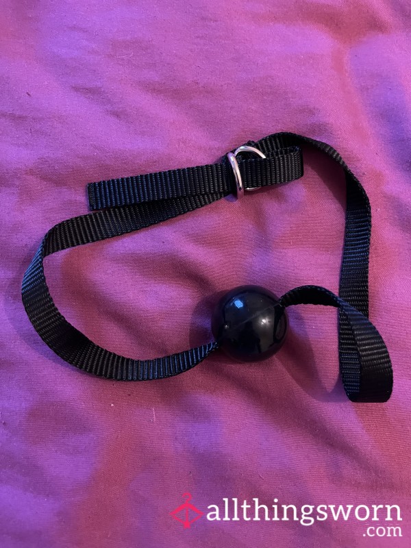 Used Black Ball Gag