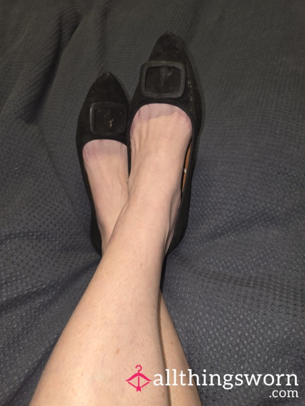 Used Black Ballet Flats US8/UK6