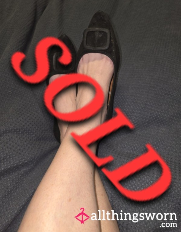 Used Black Ballet Flats US8/UK6