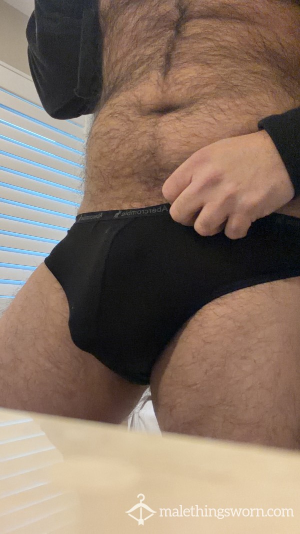 SOLD-Used Black Briefs