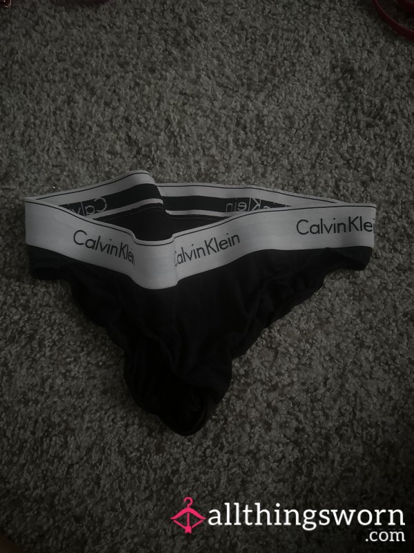 Used Black Calvin Klein Panties