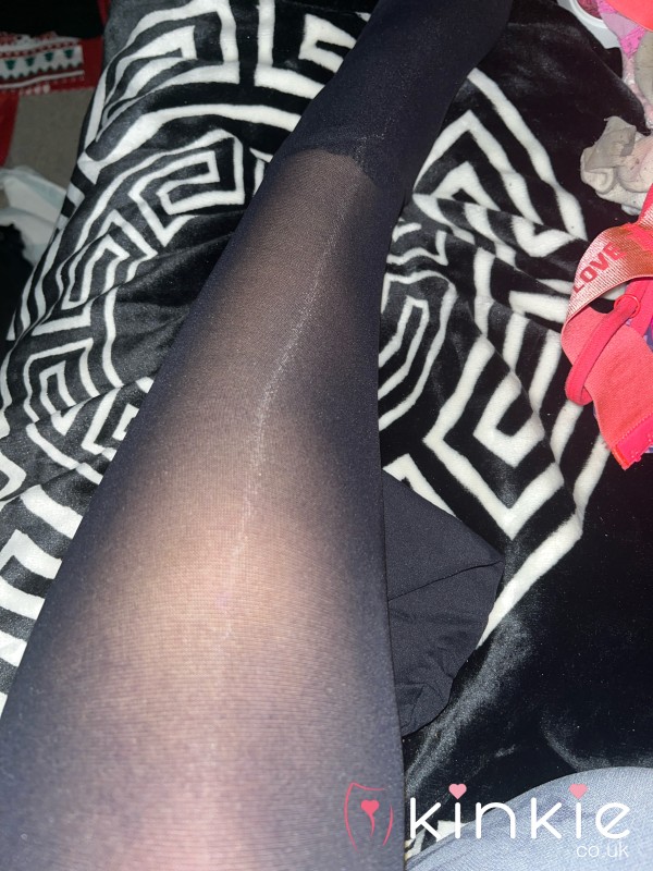 Used Black S**y Nylon Tights