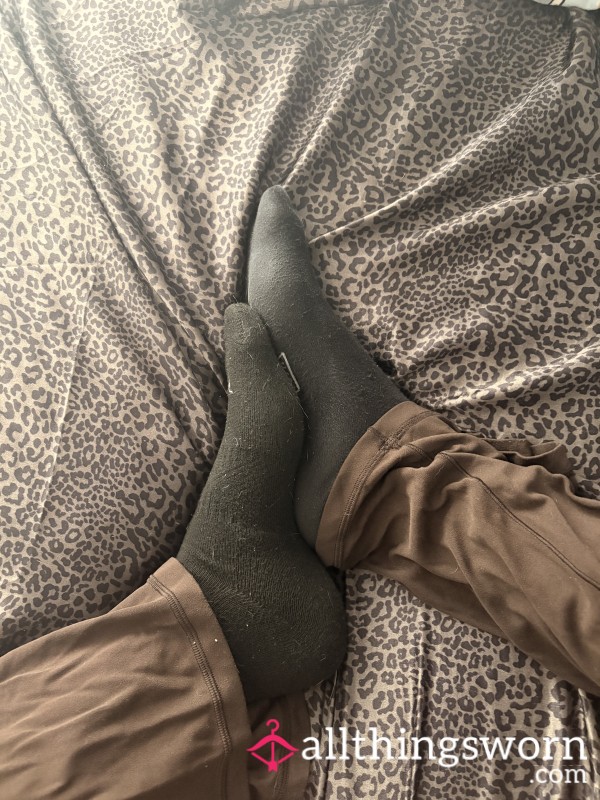 Used Black Socks From Working All Day!