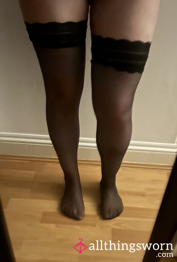 Used Black Stockings