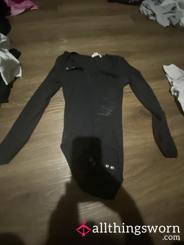Used Black Sweater Bodysuit