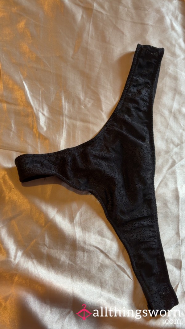 Used Black Thong