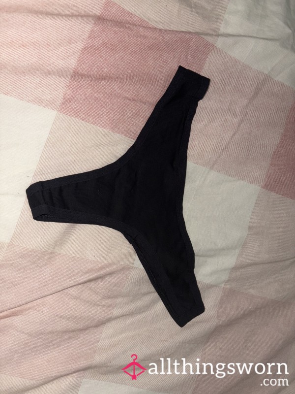 Used Black Thong