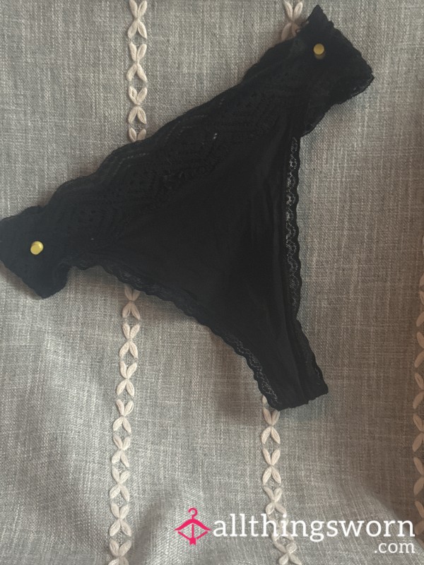 Used Black Thong