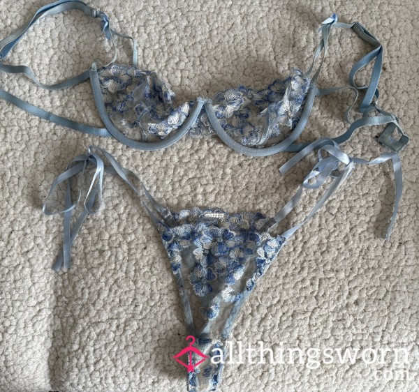 Used Blue Lingerie Set🩵