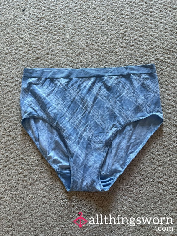 Used Blue Plaid Panties 💙